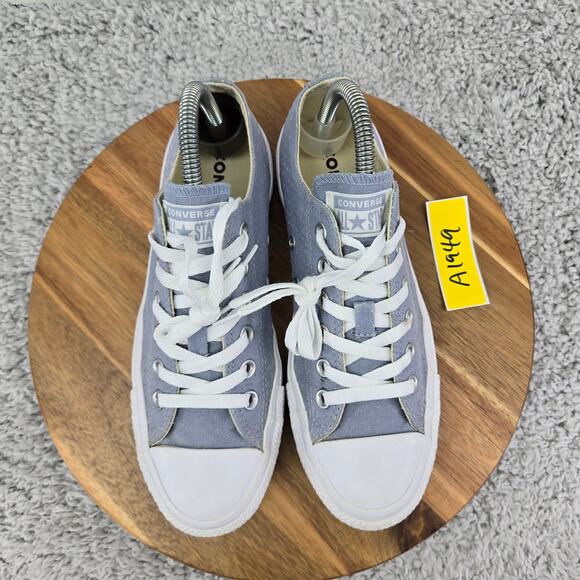 Converse CTAS All Star Ox Low Blue Perforated Casual Y2K Daily Sneakers Womens 8 - Picture 5 of 13